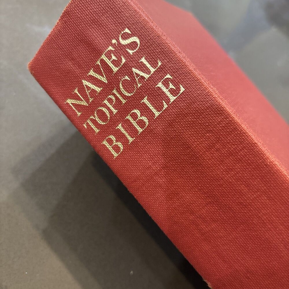 Nave's Topical Bible 1971 Printing Moody Press Hardcover Orville Nave Study